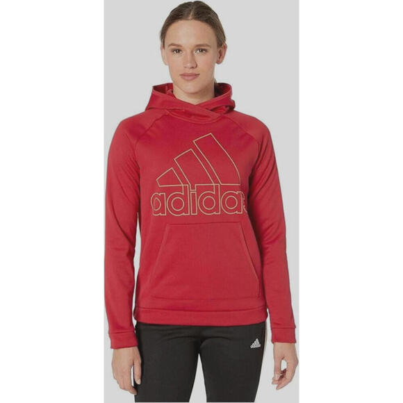 adidas Tops - Adidas Women's Team Issue Badge of Sport Training Workout Hoodie sz. M